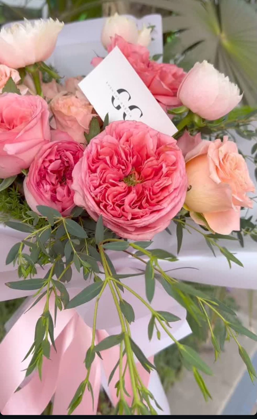 Detalle de rosas inglesas
